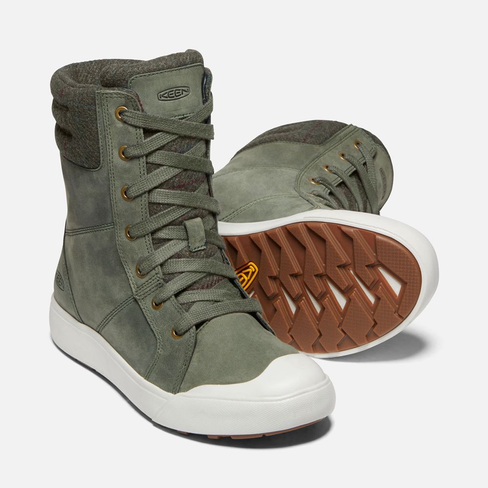 Botas de Zapatillas Keen Mexico Verdes Oscuro - Mujer Elena - TK3182670